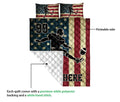 Ohaprints-Quilt-Bed-Set-Pillowcase-American-Football-Player-American-Flag-Vintage-Custom-Personalized-Name-Blanket-Bedspread-Bedding-3133-Queen (80'' x 90'')