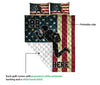 Ohaprints-Quilt-Bed-Set-Pillowcase-American-Football-Player-Position-Us-Flag-Vintage-Custom-Personalized-Name-Blanket-Bedspread-Bedding-3134-Queen (80&#39;&#39; x 90&#39;&#39;)