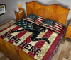 Ohaprints-Quilt-Bed-Set-Pillowcase-American-Football-Player-Position-Us-Flag-Vintage-Custom-Personalized-Name-Blanket-Bedspread-Bedding-3134-King (90&#39;&#39; x 100&#39;&#39;)