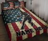 Ohaprints-Quilt-Bed-Set-Pillowcase-Basketball-Player-American-Flag-Vintage-Custom-Personalized-Name-Blanket-Bedspread-Bedding-3396-Throw (55&#39;&#39; x 60&#39;&#39;)
