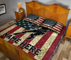 Ohaprints-Quilt-Bed-Set-Pillowcase-Basketball-Player-American-Flag-Vintage-Custom-Personalized-Name-Blanket-Bedspread-Bedding-3396-King (90&#39;&#39; x 100&#39;&#39;)