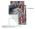 Ohaprints-Quilt-Bed-Set-Pillowcase-Basketball-Ball-American-Flag-Crack-Metal-Custom-Personalized-Name-Blanket-Bedspread-Bedding-3398-Queen (80'' x 90'')