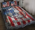 Ohaprints-Quilt-Bed-Set-Pillowcase-Soccer-Ball-American-Flag-Crack-Metal-Custom-Personalized-Name-Blanket-Bedspread-Bedding-3371-Throw (55'' x 60'')