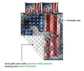 Ohaprints-Quilt-Bed-Set-Pillowcase-Horse-American-Flag-Crack-Metal-Unique-Gift-Custom-Personalized-Name-Blanket-Bedspread-Bedding-3620-Queen (80'' x 90'')