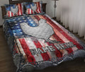 Ohaprints-Quilt-Bed-Set-Pillowcase-Chicken-American-Flag-Crack-Metal-Gift-Custom-Personalized-Name-Blanket-Bedspread-Bedding-3594-Throw (55'' x 60'')