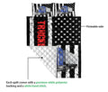 Ohaprints-Quilt-Bed-Set-Pillowcase-Blue-Truck-Trucker-Driver-American-Flag-Custom-Personalized-Name-Blanket-Bedspread-Bedding-3509-Queen (80'' x 90'')