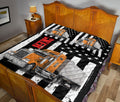 Ohaprints-Quilt-Bed-Set-Pillowcase-Orange-Truck-Trucker-Driver-American-Flag-Custom-Personalized-Name-Blanket-Bedspread-Bedding-3512-King (90'' x 100'')