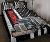 Ohaprints-Quilt-Bed-Set-Pillowcase-Black-Truck-Vintage-Trucker-Driver-Usa-Flag-Custom-Personalized-Name-Blanket-Bedspread-Bedding-3514-Throw (55&#39;&#39; x 60&#39;&#39;)