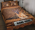 Ohaprints-Quilt-Bed-Set-Pillowcase-German-Shepherd-Dog-Sculpture-Wood-Pattern-Custom-Personalized-Name-Blanket-Bedspread-Bedding-3731-Throw (55'' x 60'')