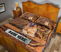 Ohaprints-Quilt-Bed-Set-Pillowcase-German-Shepherd-Dog-Sculpture-Wood-Pattern-Custom-Personalized-Name-Blanket-Bedspread-Bedding-3731-King (90'' x 100'')