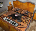 Ohaprints-Quilt-Bed-Set-Pillowcase-Rottweiler-Dog-Sculpture-Wood-Unique-Gifts-Custom-Personalized-Name-Blanket-Bedspread-Bedding-3736-King (90'' x 100'')