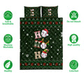 Ohaprints-Quilt-Bed-Set-Pillowcase-Ho-Ho-Ho-Baseball-Santa-Hat-Christmas-Snowflake-Ugly-Pattern-Blanket-Bedspread-Bedding-3807-Double (70'' x 80'')