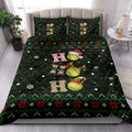 Ohaprints-Quilt-Bed-Set-Pillowcase-Ho-Ho-Ho-Softball-Santa-Hat-Christmas-Snowflake-Ugly-Pattern-Blanket-Bedspread-Bedding-3808-King (90'' x 100'')