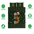 Ohaprints-Quilt-Bed-Set-Pillowcase-Ho-Ho-Ho-Basketball-Santa-Hat-Christmas-Snowflake-Ugly-Pattern-Blanket-Bedspread-Bedding-3809-Double (70'' x 80'')