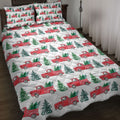 Ohaprints-Quilt-Bed-Set-Pillowcase-Old-Red-Truck-Christmas-Tree-Pine-Tree-Winter-Holiday-Blanket-Bedspread-Bedding-3813-Throw (55'' x 60'')