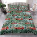 Ohaprints-Quilt-Bed-Set-Pillowcase-Old-Red-Truck-Car-Christmas-Tree-Pine-Tree-Winter-Holiday-Blanket-Bedspread-Bedding-3814-King (90'' x 100'')