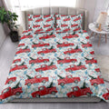 Ohaprints-Quilt-Bed-Set-Pillowcase-Christmas-Red-Truck-Candy-Cane-Snowflake-Fir-Tree-Pine-Tree-Winter-Blanket-Bedspread-Bedding-3816-King (90'' x 100'')