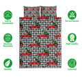 Ohaprints-Quilt-Bed-Set-Pillowcase-Christmas-Red-Truck-Pine-Trees-Buffalo-Plaid-Winter-Holiday-Blanket-Bedspread-Bedding-3817-Double (70'' x 80'')