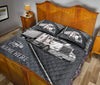 Ohaprints-Quilt-Bed-Set-Pillowcase-White-Truck-Driver-Trucker-Silver-Metal-Custom-Personalized-Name-Blanket-Bedspread-Bedding-3531-King (90&#39;&#39; x 100&#39;&#39;)