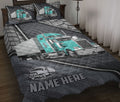 Ohaprints-Quilt-Bed-Set-Pillowcase-Cyan-Truck-Driver-Trucker-Silver-Metal-Custom-Personalized-Name-Blanket-Bedspread-Bedding-3533-Throw (55'' x 60'')