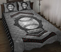 Ohaprints-Quilt-Bed-Set-Pillowcase-Baseball-Ball-Carbon-Stone-Metal-Silver-Custom-Personalized-Name-Blanket-Bedspread-Bedding-3210-Throw (55'' x 60'')