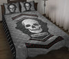 Ohaprints-Quilt-Bed-Set-Pillowcase-Skull-Carbon-Stone-Metal-Silver-Custom-Personalized-Name-Blanket-Bedspread-Bedding-3689-Throw (55&#39;&#39; x 60&#39;&#39;)