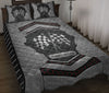 Ohaprints-Quilt-Bed-Set-Pillowcase-Racing-Checkered-Carbon-Stone-Metal-Silver-Custom-Personalized-Name-Blanket-Bedspread-Bedding-3354-Throw (55&#39;&#39; x 60&#39;&#39;)