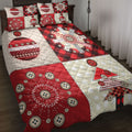 Ohaprints-Quilt-Bed-Set-Pillowcase-Christmas-Patchwok-Red-Plaid-Pattern-Xmas-Holiday-Unique-Gifts-Blanket-Bedspread-Bedding-3913-Throw (55'' x 60'')