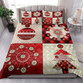 Ohaprints-Quilt-Bed-Set-Pillowcase-Christmas-Patchwok-Red-Plaid-Pattern-Xmas-Holiday-Unique-Gifts-Blanket-Bedspread-Bedding-3913-King (90'' x 100'')