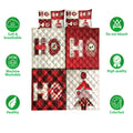 Ohaprints-Quilt-Bed-Set-Pillowcase-Christmas-Tree-Hohoho-Buffalo-Red-Plaid-Pattern-Xmas-Holiday-Unique-Blanket-Bedspread-Bedding-3923-Double (70'' x 80'')