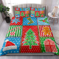 Ohaprints-Quilt-Bed-Set-Pillowcase-Merry-Christmas-Plaid-Xmas-Tree-Santa-Hat-Fsnowflake-Unique-Gifts-Blanket-Bedspread-Bedding-3924-King (90'' x 100'')