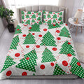 Ohaprints-Quilt-Bed-Set-Pillowcase-Christmas-Tree-Patchwork-Green-Pattern-Xmas-Holiday-Unique-Gifts-Blanket-Bedspread-Bedding-3926-King (90'' x 100'')