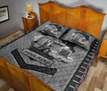 Ohaprints-Quilt-Bed-Set-Pillowcase-Truck-Trucker-Truck-Driver-Carbon-Stone-Custom-Personalized-Name-Blanket-Bedspread-Bedding-3562-King (90'' x 100'')