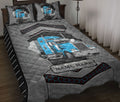 Ohaprints-Quilt-Bed-Set-Pillowcase-Blue-Truck-Driver-Carbon-Stone-Trucker-Custom-Personalized-Name-Blanket-Bedspread-Bedding-3570-Throw (55'' x 60'')