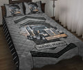 Ohaprints-Quilt-Bed-Set-Pillowcase-Black-Truck-Trucker-Carbon-Stone-Driver-Custom-Personalized-Name-Blanket-Bedspread-Bedding-3571-Throw (55'' x 60'')