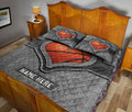 Ohaprints-Quilt-Bed-Set-Pillowcase-Basketball-Heart-Gray-Pattern-Unique-Gift-Custom-Personalized-Name-Blanket-Bedspread-Bedding-3409-King (90'' x 100'')