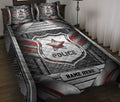 Ohaprints-Quilt-Bed-Set-Pillowcase-Police-Carbon-Metal-Silver-Red-Lighting-Custom-Personalized-Name-Blanket-Bedspread-Bedding-3617-Throw (55'' x 60'')