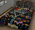 Ohaprints-Quilt-Bed-Set-Pillowcase-Lgbt-Pride-Human-Beings-Lgbt-Gay-Lesbian-Pride-Rainbow-Blanket-Bedspread-Bedding-2054-King (90'' x 100'')