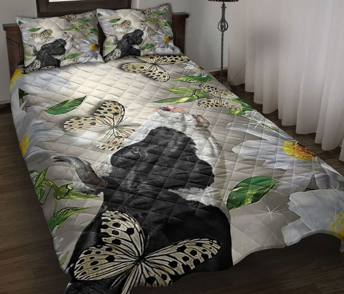 Ohaprints-Quilt-Bed-Set-Pillowcase-Cow-With-Butterfly-And-Flower-Love-Farm-Animals-Blanket-Bedspread-Bedding-2648-Throw (55'' x 60'')