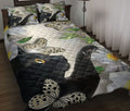 Ohaprints-Quilt-Bed-Set-Pillowcase-Black-Cat-With-Butterfly-And-Daisy-Flower-Blanket-Bedspread-Bedding-1469-Throw (55'' x 60'')