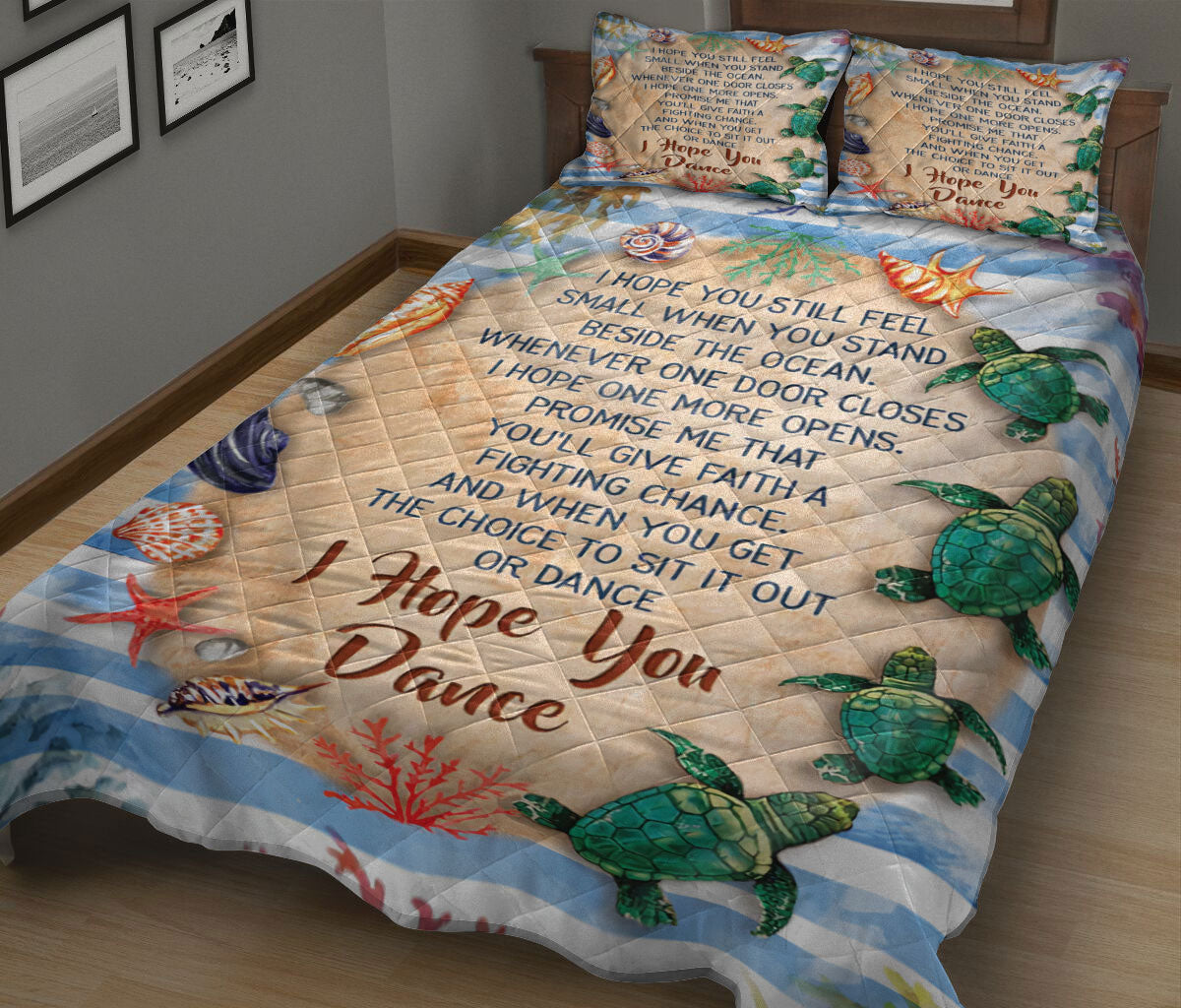 Ohaprints-Quilt-Bed-Set-Pillowcase-Ocean-I-Hope-You-Can-The-Ocean-Love-Beach-Blanket-Bedspread-Bedding-1470-King (90'' x 100'')