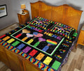 Ohaprints-Quilt-Bed-Set-Pillowcase-Lgbt-Lgbtq-Pride-Rainbow-Hate-Has-No-Home-Here-Blanket-Bedspread-Bedding-1471-Queen (80'' x 90'')