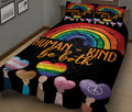 Ohaprints-Quilt-Bed-Set-Pillowcase-Lgbt-Pride-Human-Kind-Be-Both-Lgbtq-Blanket-Bedspread-Bedding-1472-King (90'' x 100'')