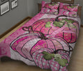 Ohaprints-Quilt-Bed-Set-Pillowcase-Pumpkin-Breast-Cancer-Believe-Gillter-Blanket-Bedspread-Bedding-2057-King (90'' x 100'')