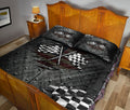 Ohaprints-Quilt-Bed-Set-Pillowcase-Racing-Flag-Crack-Pattern-Checkered-Flag-Racer-Racing-Lover-Gift-Blanket-Bedspread-Bedding-2058-Queen (80'' x 90'')