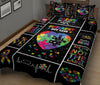 Ohaprints-Quilt-Bed-Set-Pillowcase-Asd-Autism-Awareness-Different-Not-Less-Blanket-Bedspread-Bedding-2653-King (90&#39;&#39; x 100&#39;&#39;)