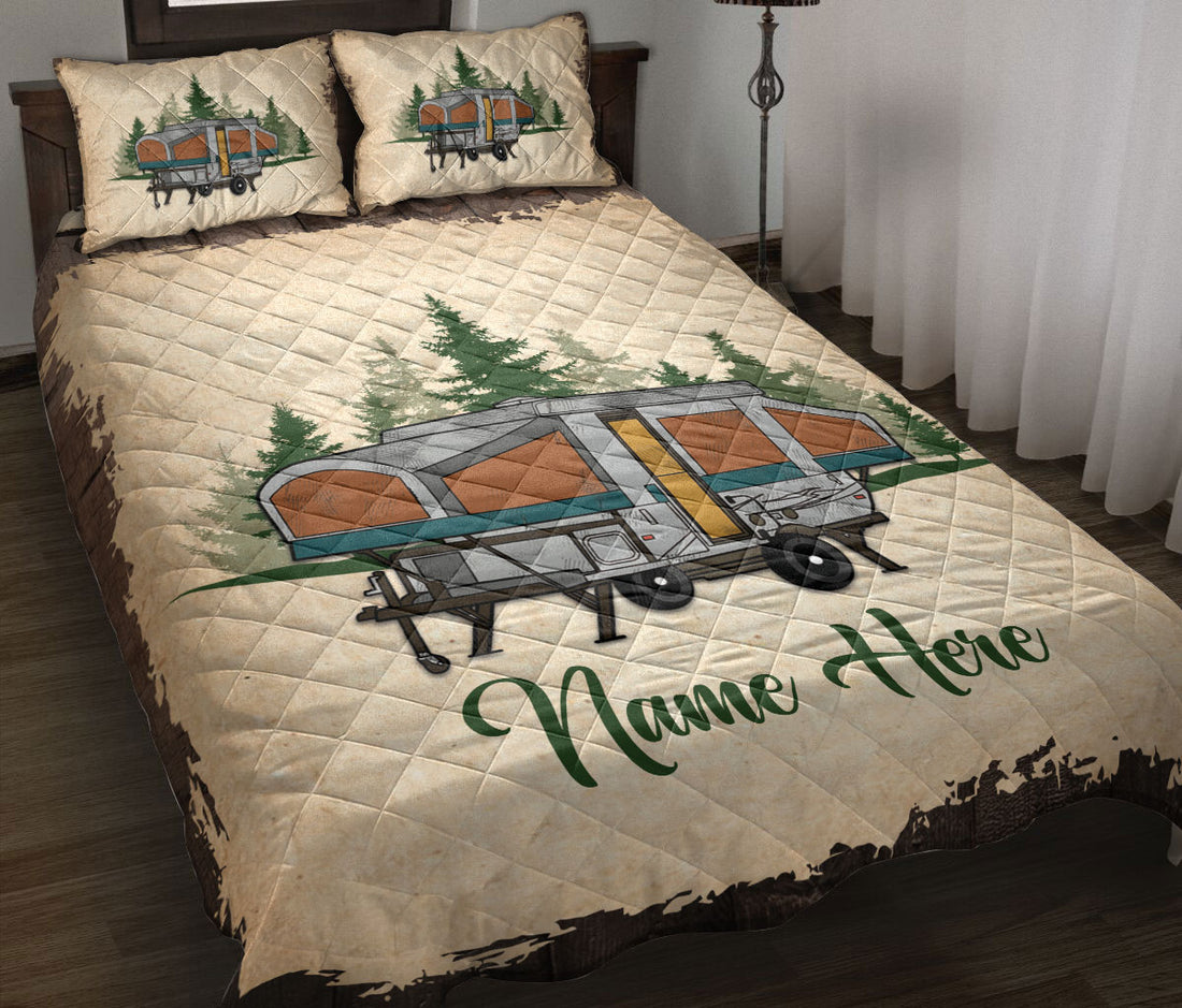 Ohaprints-Quilt-Bed-Set-Pillowcase-Camping-Camper-Vintage-Popup-Rvs-Custom-Personalized-Name-Blanket-Bedspread-Bedding-1700-Throw (55'' x 60'')