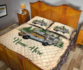 Ohaprints-Quilt-Bed-Set-Pillowcase-Camping-Camper-Vintage-Camping-Truck-Rvs-Custom-Personalized-Name-Blanket-Bedspread-Bedding-2288-King (90'' x 100'')