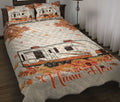 Ohaprints-Quilt-Bed-Set-Pillowcase-Fall-Camping-Camper-Vintage-Travel-Trailer-Rvs-Custom-Personalized-Name-Blanket-Bedspread-Bedding-1117-Throw (55'' x 60'')