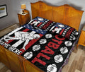 Ohaprints-Quilt-Bed-Set-Pillowcase-American-Football-Player-American-Flag-Unique-Gift-Custom-Personalized-Name-Blanket-Bedspread-Bedding-3165-King (90'' x 100'')